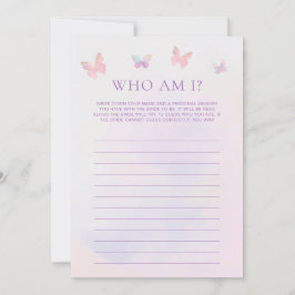 Tarjeta de juego de adivinanza para despedida de s