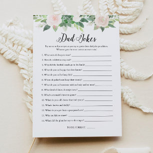 Tarjeta de juego de Baby Shower DEVON Dad Chistes 