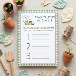 tarjeta de juego de baby shower Little Sprout 2 Ve