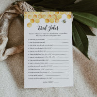 Tarjeta de juego de Baby Shower para Chistes de CA
