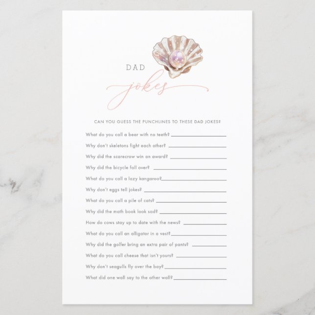 Tarjeta de juego de Baby Shower para pequeños Chis (Anverso)