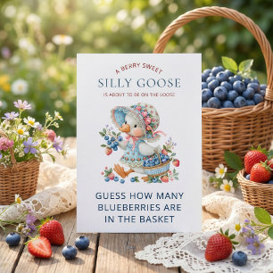Tarjeta de juego de Baby Shower Silly Goose Guess