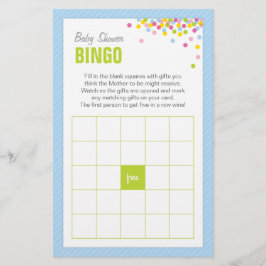 Tarjeta de juego de Bingo Baby Shower para Bebé Sp