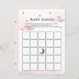 Tarjeta de juego de bingo Baby Shower para las nub