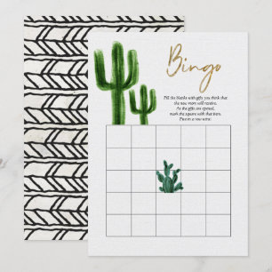Tarjeta de juego de bingo Cactus mexicano