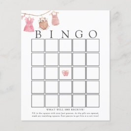 Tarjeta de juego de Bingo Clásico para Niña Bebé