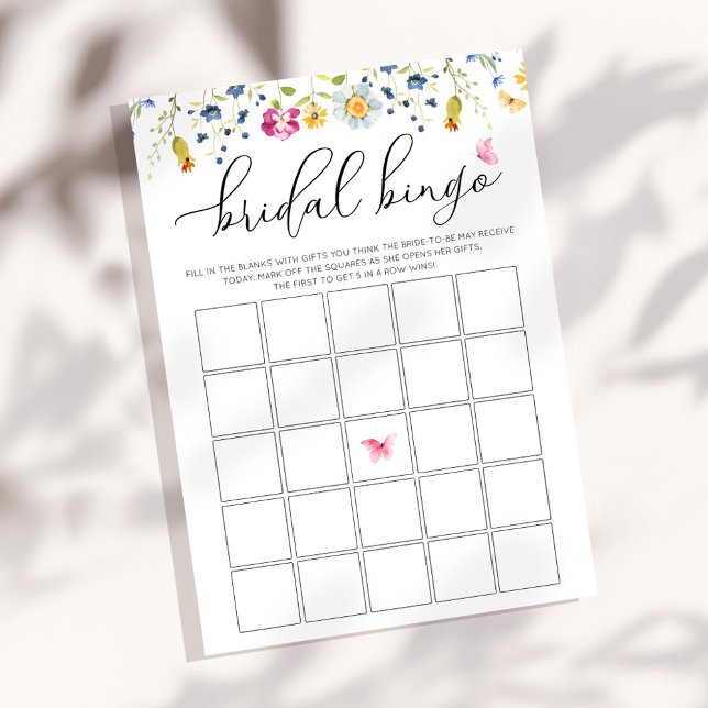 Tarjeta de juego de bingo de acuarela personalizab (Subido por el creador)