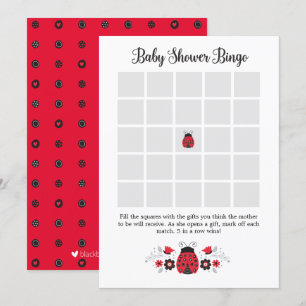 Tarjeta de juego de bingo de Baby Shower