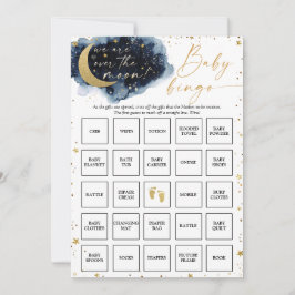 Tarjeta de juego de Bingo de Baby Shower en la Lun