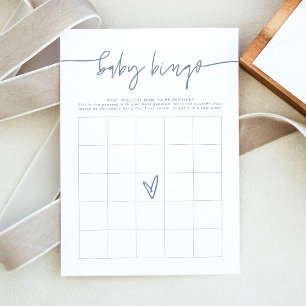 Tarjeta de juego de bingo de baby shower MARLO Boh