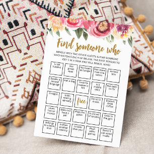 Tarjeta de juego de bingo de búsqueda editable de 