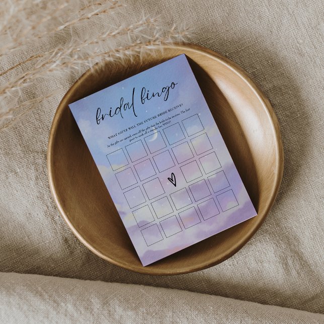 Tarjeta de juego de bingo de ducha de novia en la  (Subido por el creador)