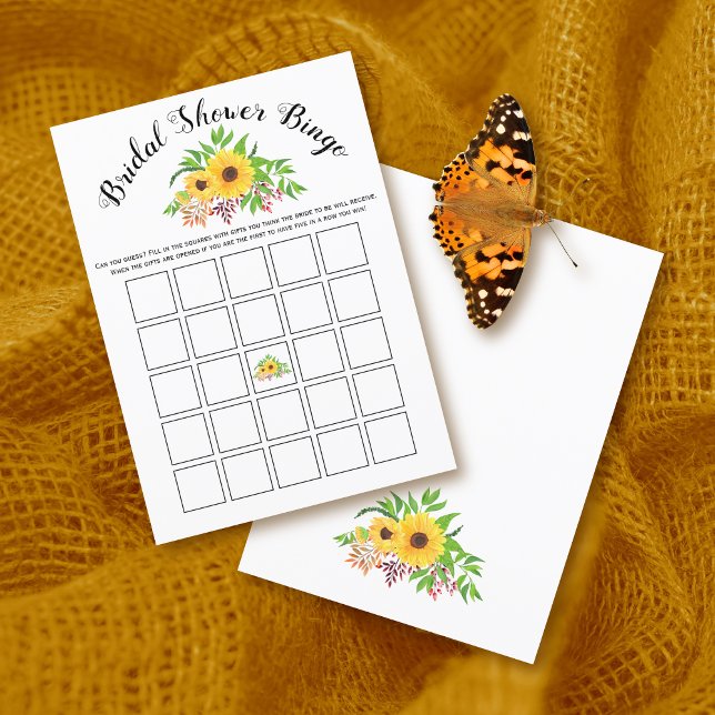 Tarjeta de juego de bingo de ducha de novia giraso (Subido por el creador)