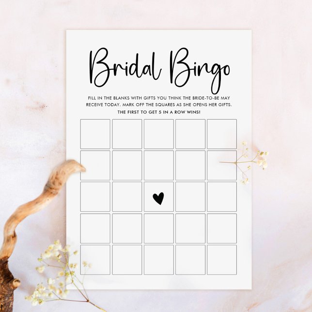 Tarjeta de juego de bingo de guión moderno (Subido por el creador)