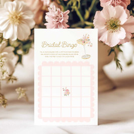 Tarjeta de juego de Bingo de Novias y Prosecco
