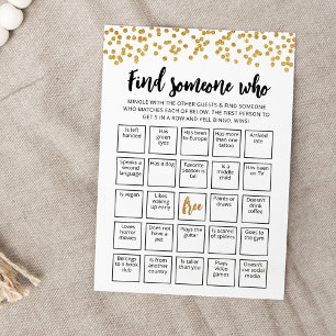 Tarjeta de juego de Bingo editable para encontrar 