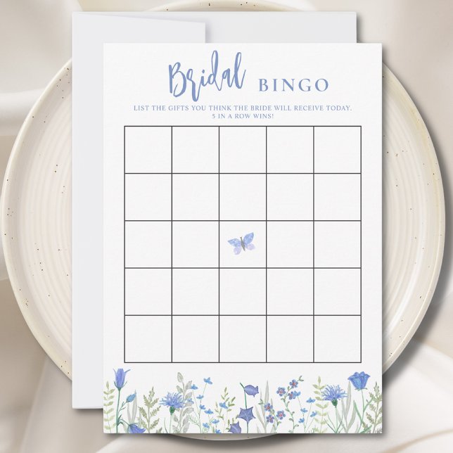 Tarjeta de juego de Bingo Floral Floral Bridal Sho (Subido por el creador)