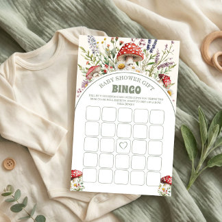 Tarjeta de juego de Bingo para baby shower