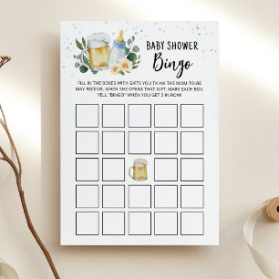Tarjeta de juego de bingo para baby shower 'Baby I