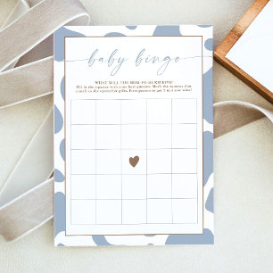 Tarjeta de juego de bingo para baby shower con est