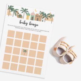 Tarjeta de juego de bingo para baby shower de Cute