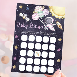Tarjeta de juego de bingo para baby shower de tema