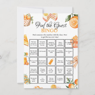 Tarjeta de juego de bingo para baby shower Encuent
