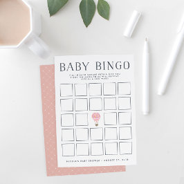 Tarjeta de juego de bingo para baby shower | Globo