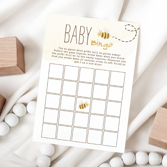 Tarjeta de juego de bingo para bebé Baby Shower Bu (Subido por el creador)