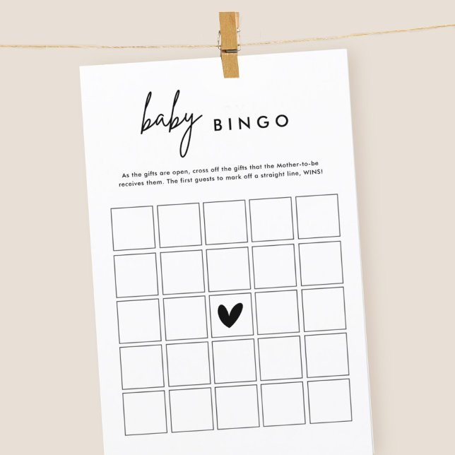 Tarjeta de juego de bingo para bebé de Baby Shower (Subido por el creador)