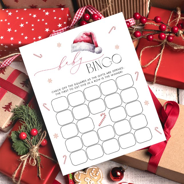 Tarjeta de juego de bingo para bebé de Santa Navid (Subido por el creador)
