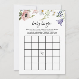 Tarjeta de juego de Bingo para bebé en la fiesta d