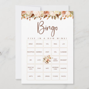 Tarjeta de juego de bingo para despedida de solter