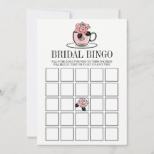 Tarjeta de juego de bingo para despedida de solter
