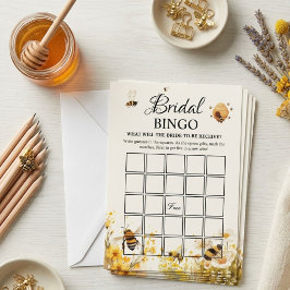 Tarjeta de juego de bingo para despedida de solter