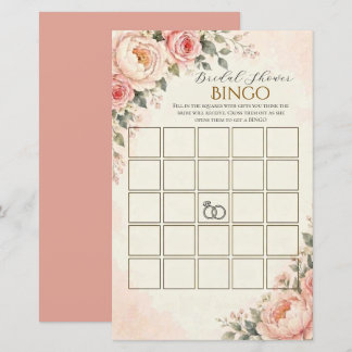 Tarjeta de juego de bingo para despedida de solter