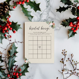 Tarjeta de juego de bingo para ducha de novia de i