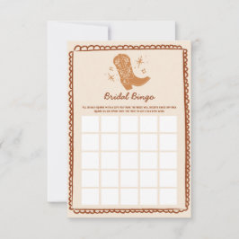 Tarjeta de juego de bingo para novias occidentales