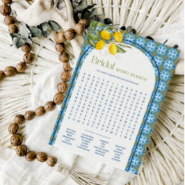 Tarjeta de juego de búsqueda de Word Lemon de Vera