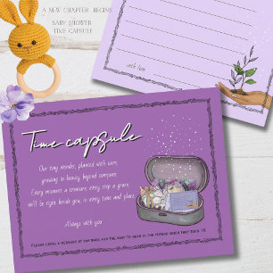 Tarjeta de juego de cápsula del tiempo de cuento d