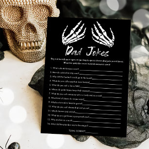 Tarjeta de juego de chistes de papá para baby show