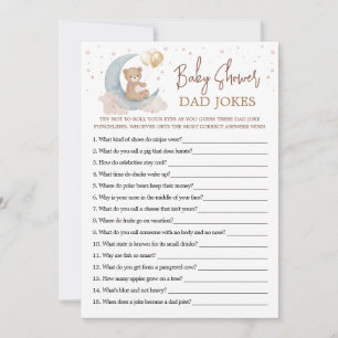 Tarjeta de juego de chistes para baby shower 'Over