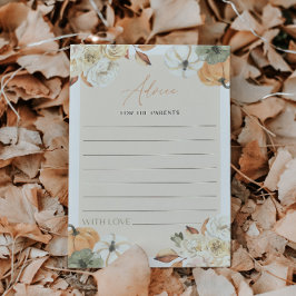 Tarjeta de juego de consejos de Baby Shower de la