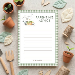Tarjeta de juego de consejos para padres de Little