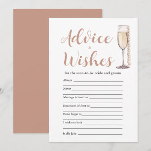 Tarjeta de juego de consejos y deseos de Perlas Do