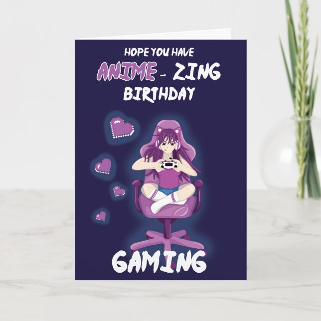 Tarjeta de juego de cumpleaños "asombrosa" y desco (Anverso)