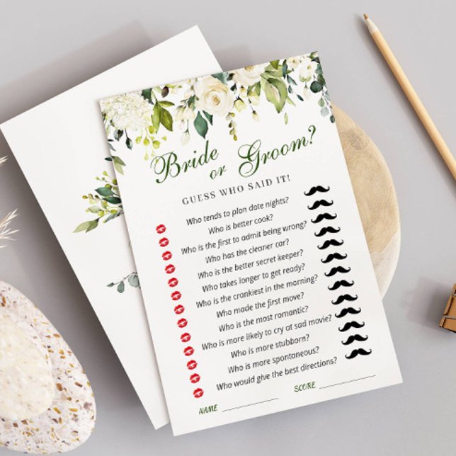 Tarjeta de juego de ducha de novia floral de rosas (Subido por el creador)
