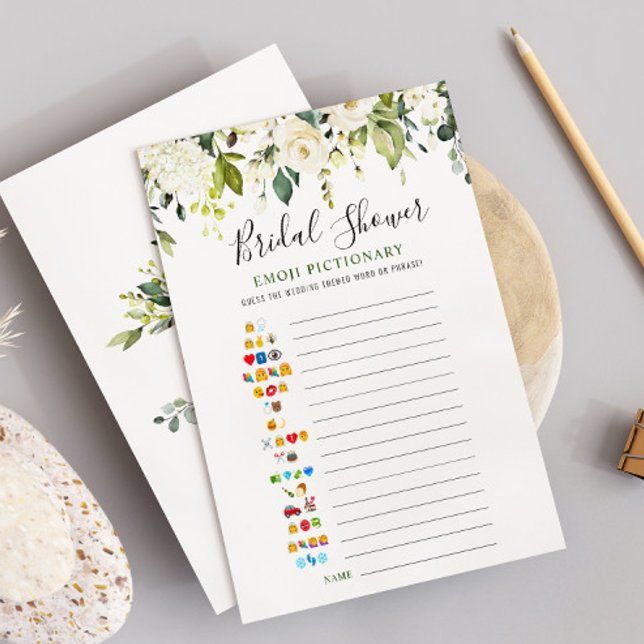 Tarjeta de juego de ducha de novia floral de rosas (Subido por el creador)