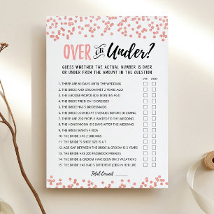 Tarjeta de juego de ducha de novia personalizada O