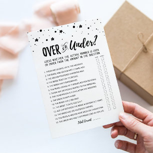 Tarjeta de juego de ducha de novia personalizada O
